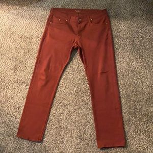 Robert Graham Slim Jeans, Burgundy, sz 40